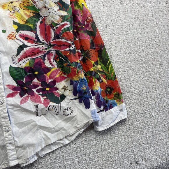 Desigual Colorful Floral Button-Down Shirt - Picture 4 of 15